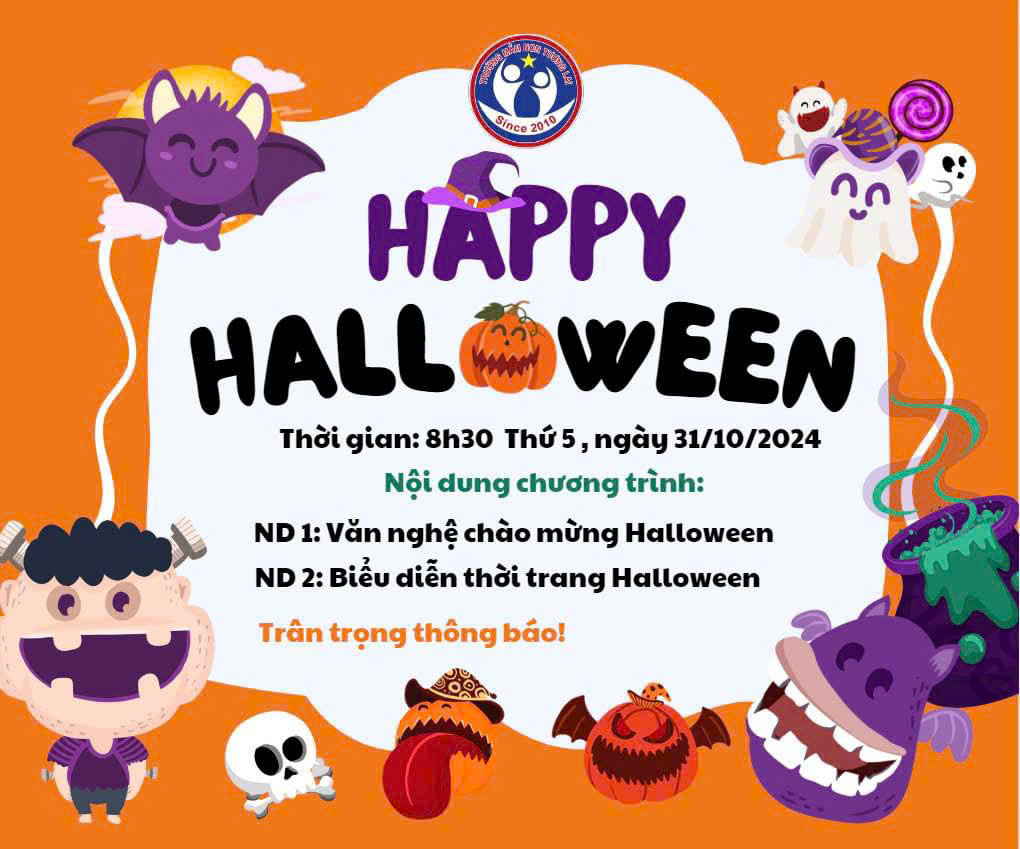 CHÀO ĐÓN LỄ HỘI HÓA TRANG ( HAPPY HALLOWEEN)